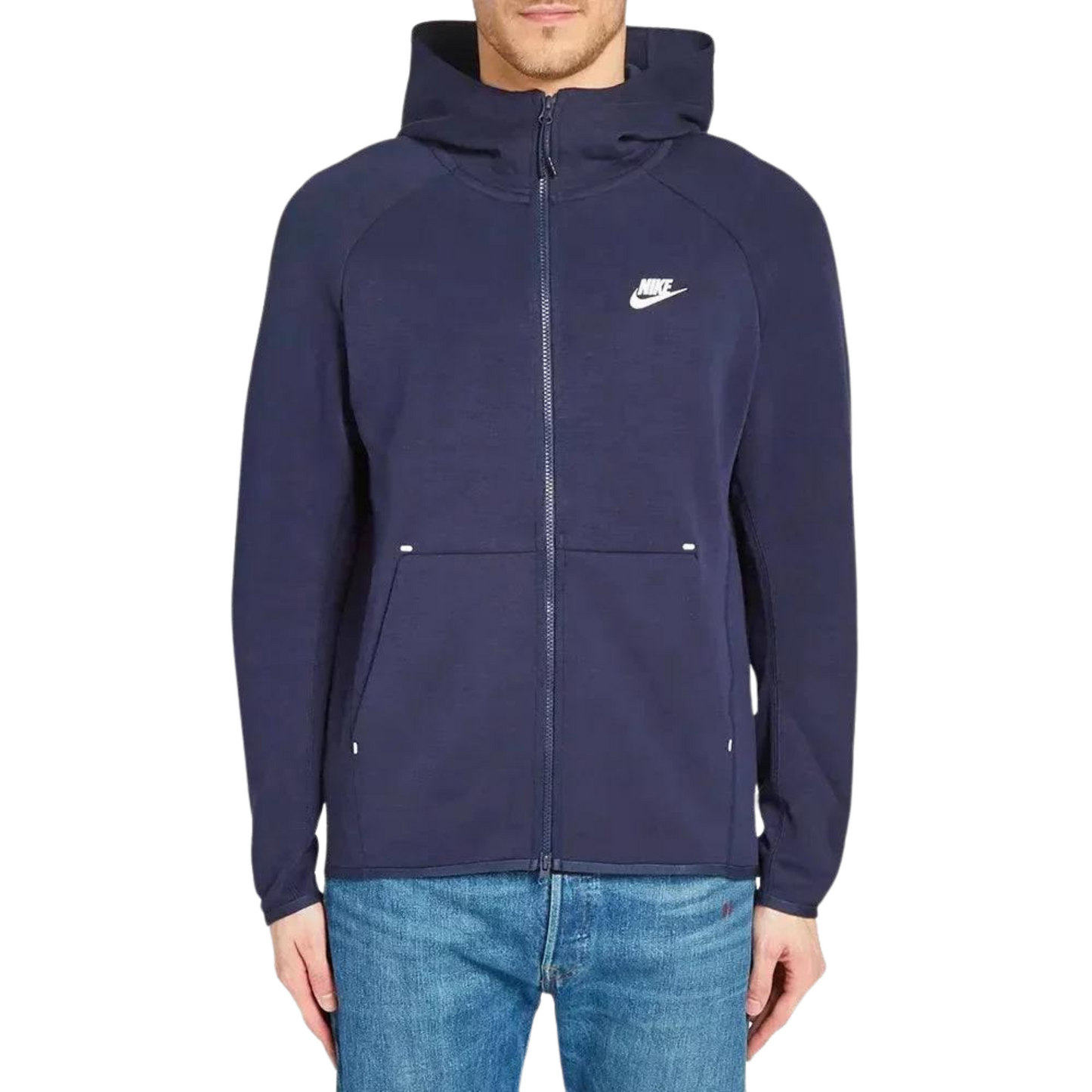 Nike Tech Fleece Hoodie - Navy (2nd Gen)