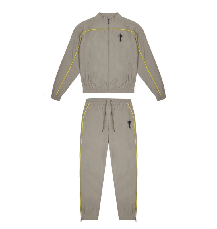 Trapstar Irongate T Shellsuit – Grey/Yellow