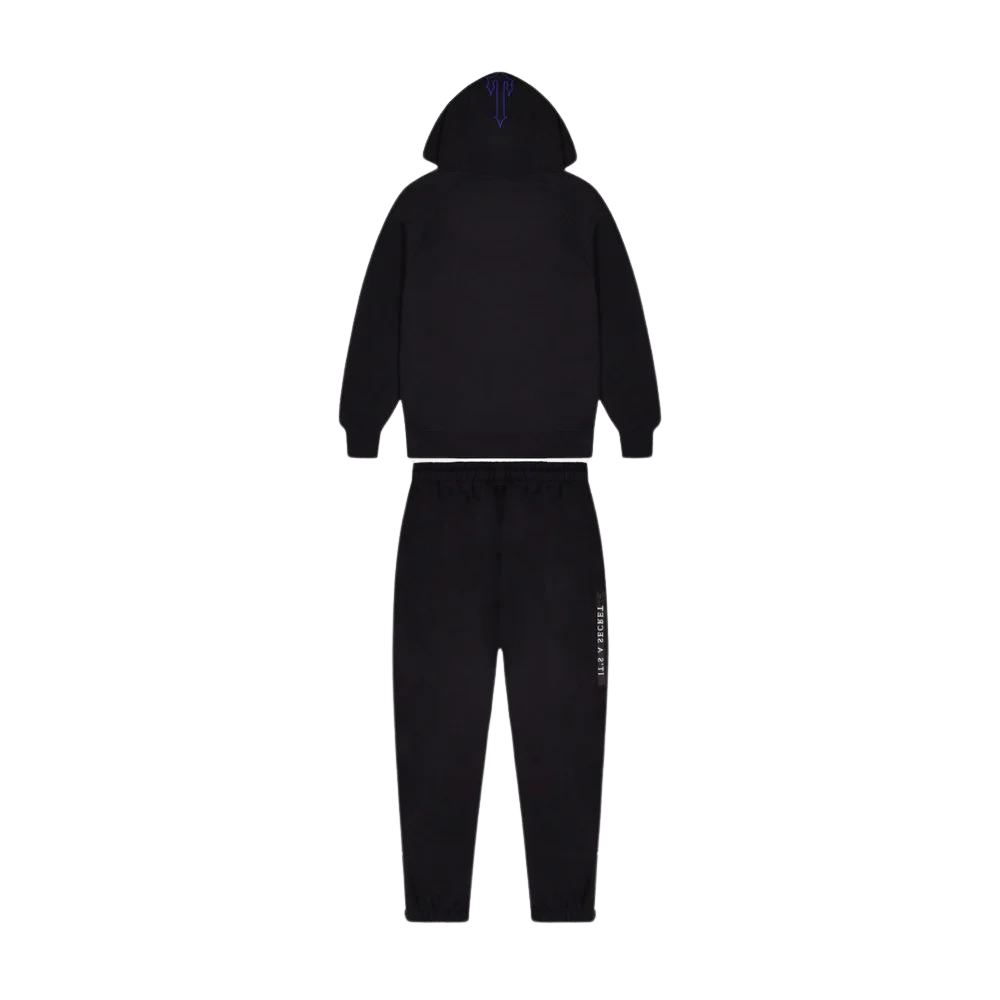 Trapstar Chenille Decoded 2.0 Hooded Tracksuit - Black/Blue