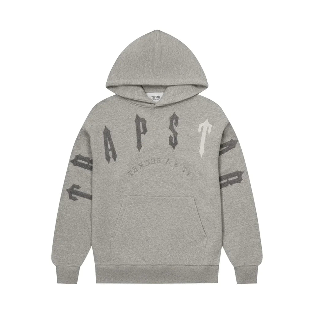 Trapstar Irongate Arch Chenille 2.0 Hooded Tracksuit - Grey