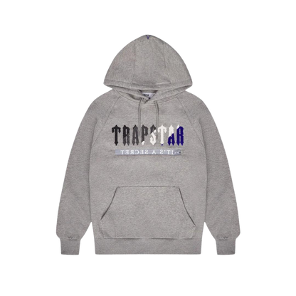 Trapstar Chenille Decoded 2.0 Hooded Tracksuit - Grey / Blue