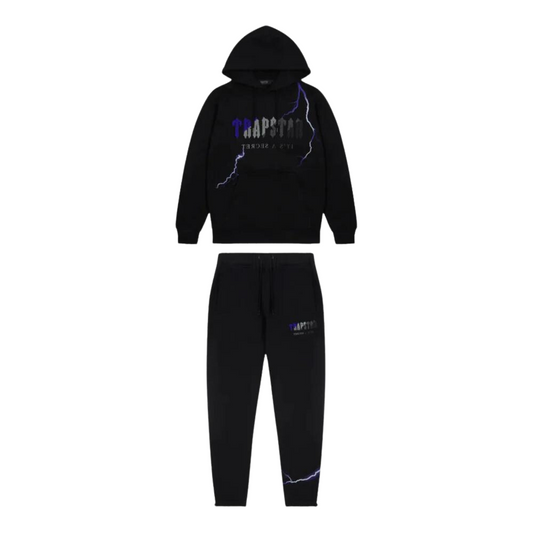 Trapstar Chenille Decoded Hoodie Tracksuit - Lightning Edition