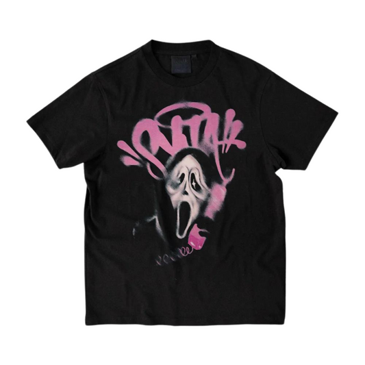 Syna Scream T-Shirt - Black/Pink