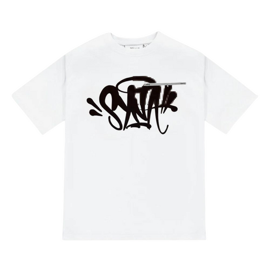 Syna Pixel T-Shirt - White / Black