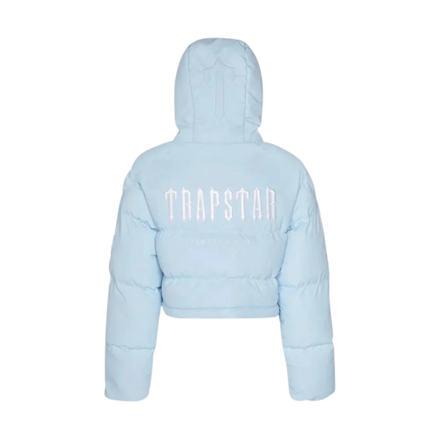 Trapstar Women's Decoded Hooded Puffer 2.0 Jacket - Ice Blue