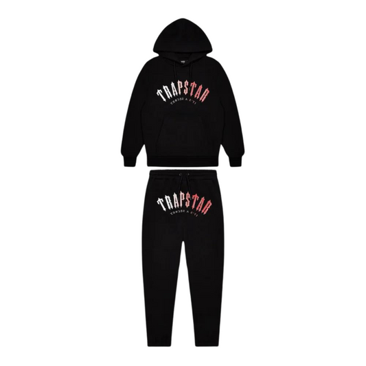 Trapstar Irongate Arch Gel Tracksuit - Black/Infrared