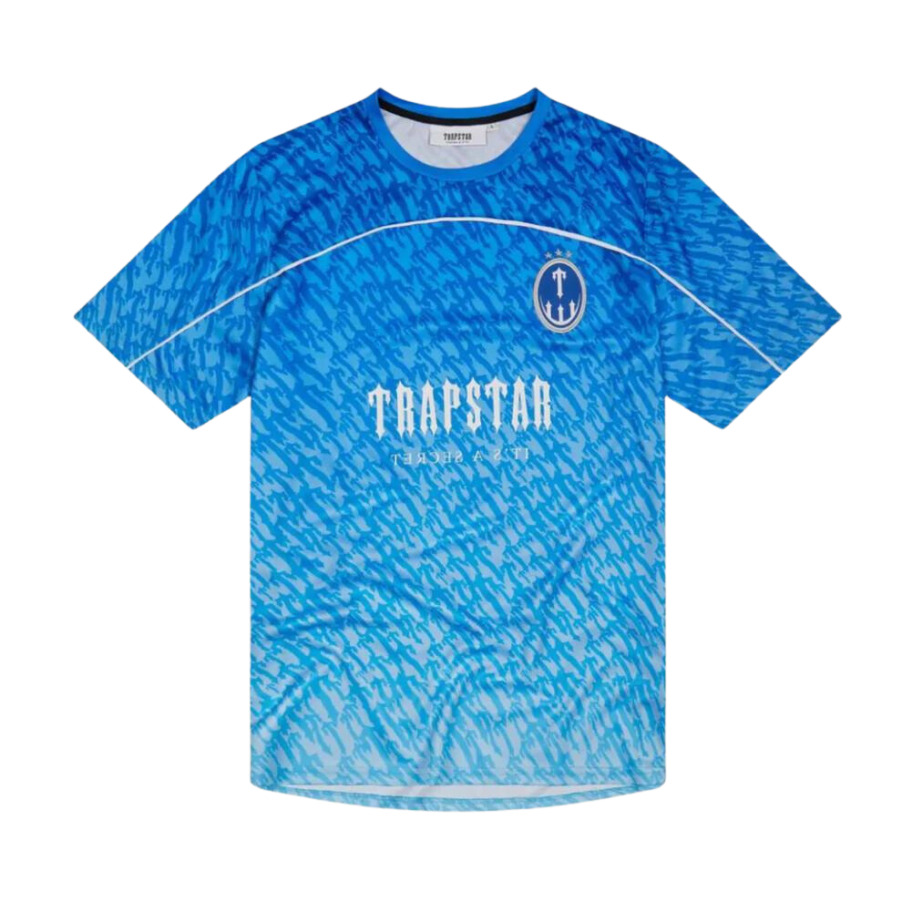 Trapstar T Monogram Football Jersey - Blue Gradient