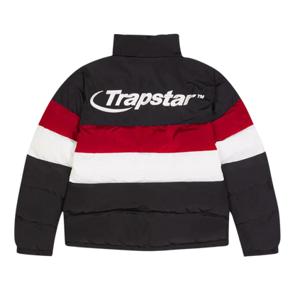 Trapstar Hyperdrive Puffer Jacket - Black/Red/White