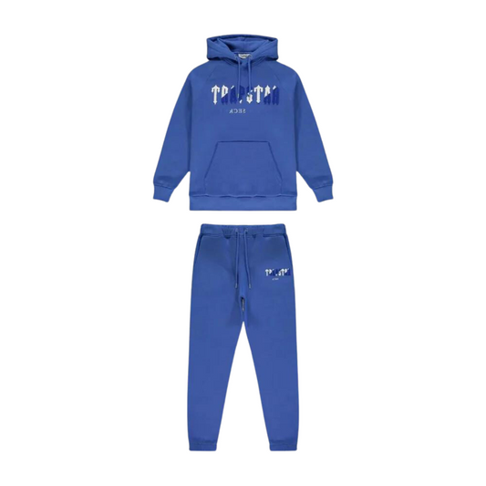 Trapstar Chenille Decoded Hooded Tracksuit - Dazzling Blue