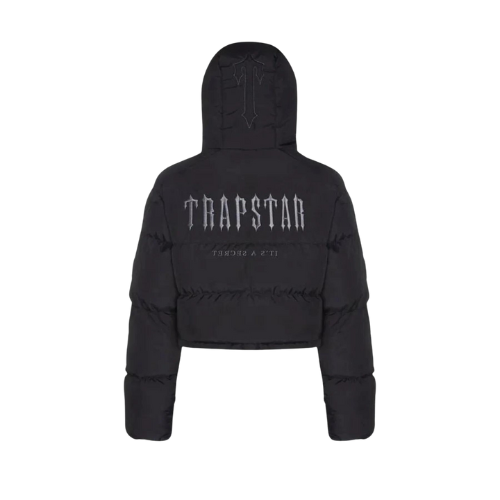 Trapstar  Women's Decoded Hooded Puffer 2.0 Jacket - Black