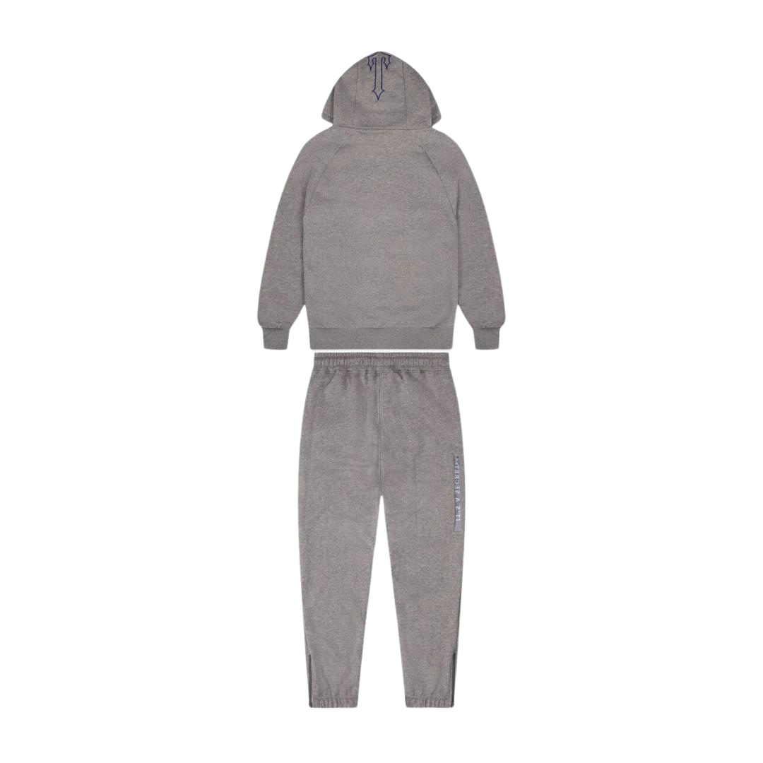 Trapstar Chenille Decoded 2.0 Hooded Tracksuit - Grey / Blue