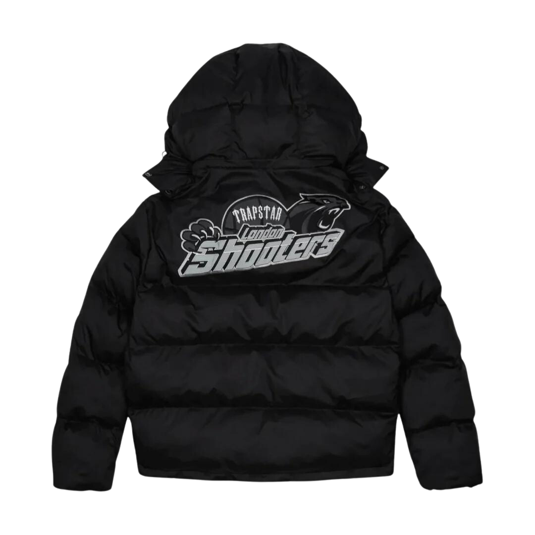 Trapstar Shooters Hooded Puffer - Black / Reflective