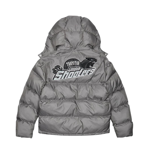 Trapstar Shooters Hooded Puffer - Grey / Reflective