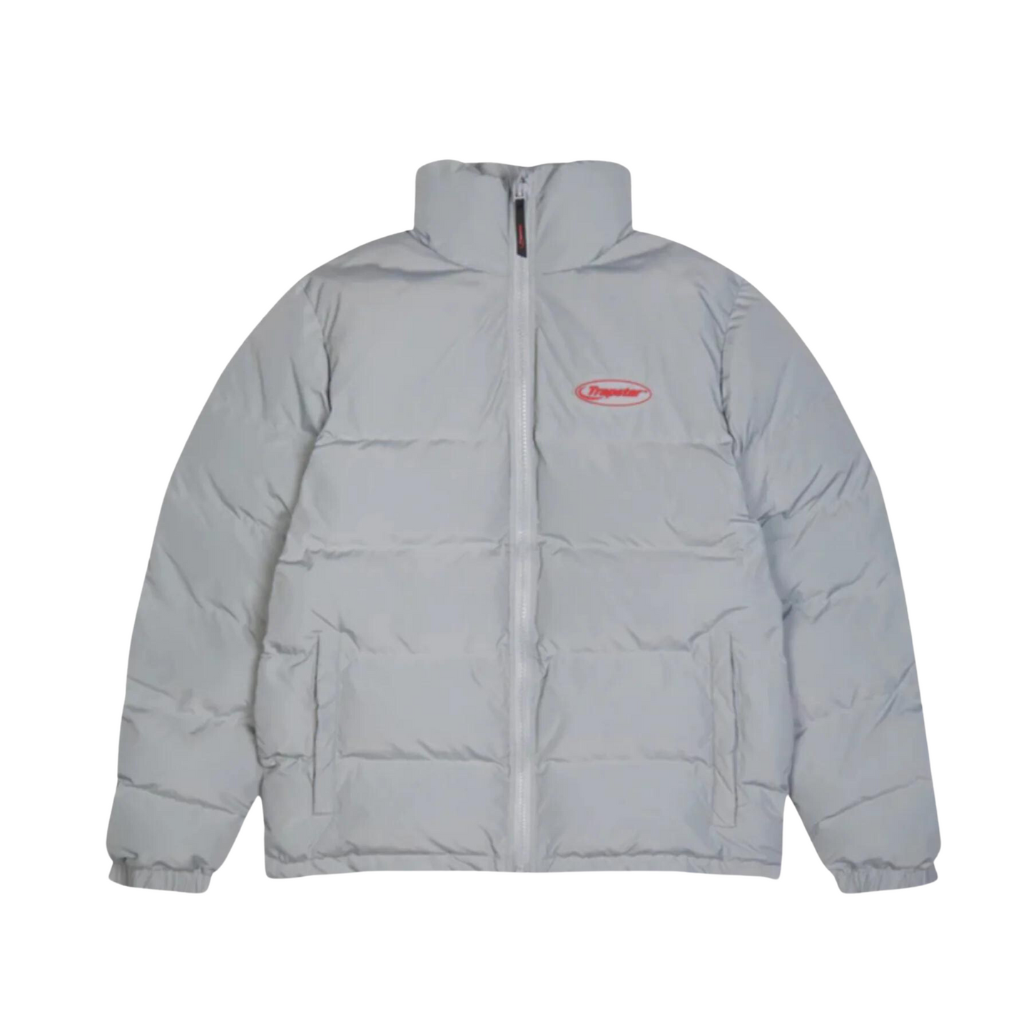 Trapstar Hyperdrive Bomber Jacket - Light Grey/Red