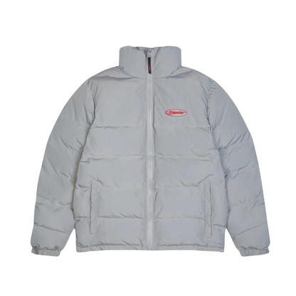 Trapstar Hyperdrive Bomber Jacket - Light Grey/Red