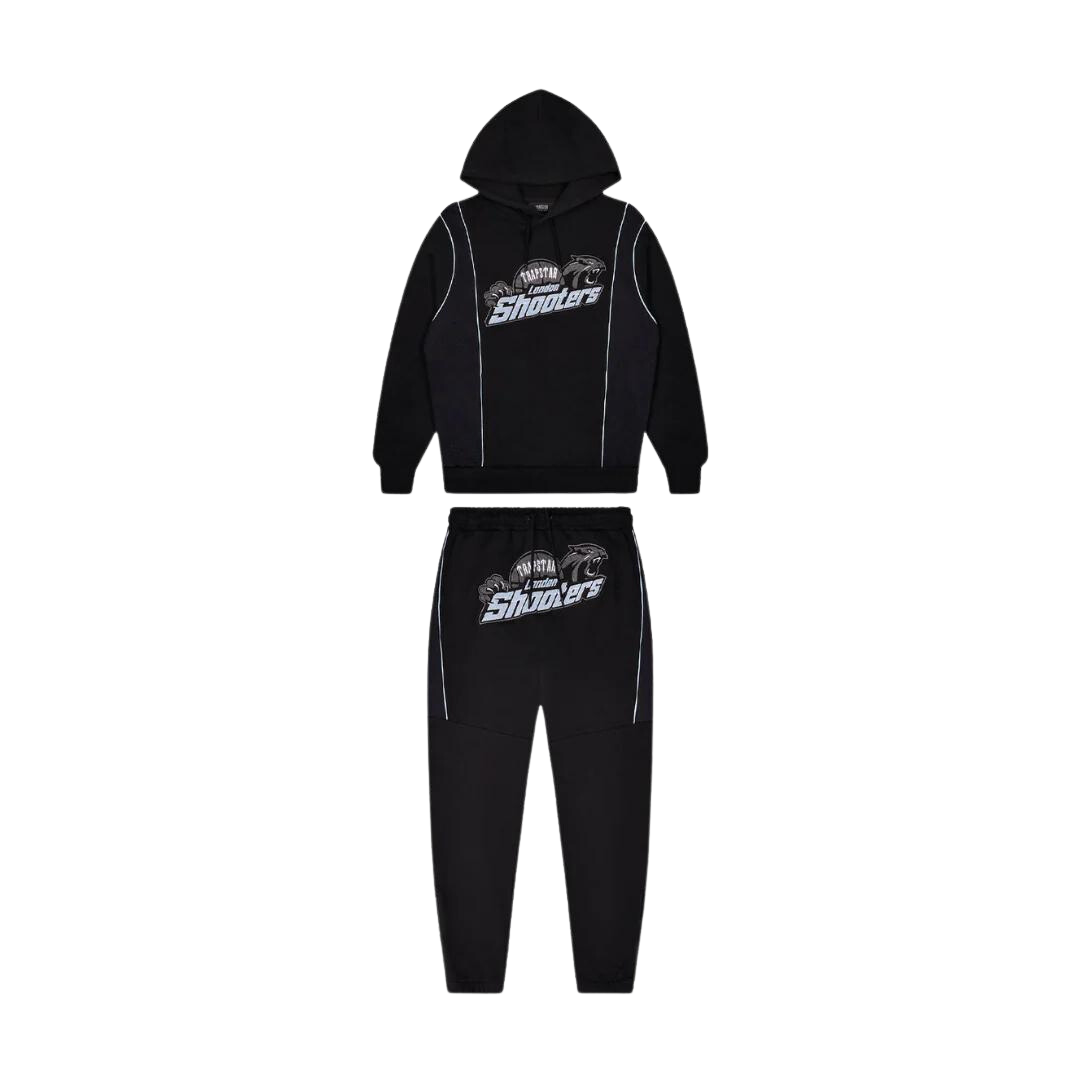 Trapstar Shooters Tracksuit 2.0 - Black/Sky Blue