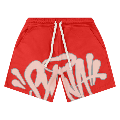 Syna T-Shirt & Shorts Logo Set -Red