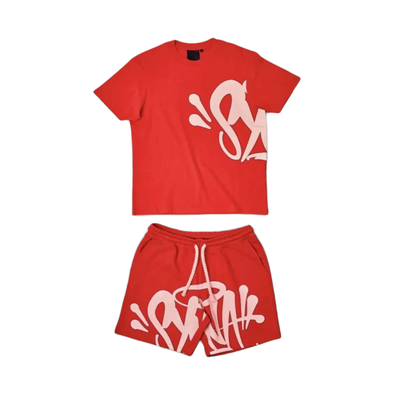 Syna T-Shirt & Shorts Logo Set -Red