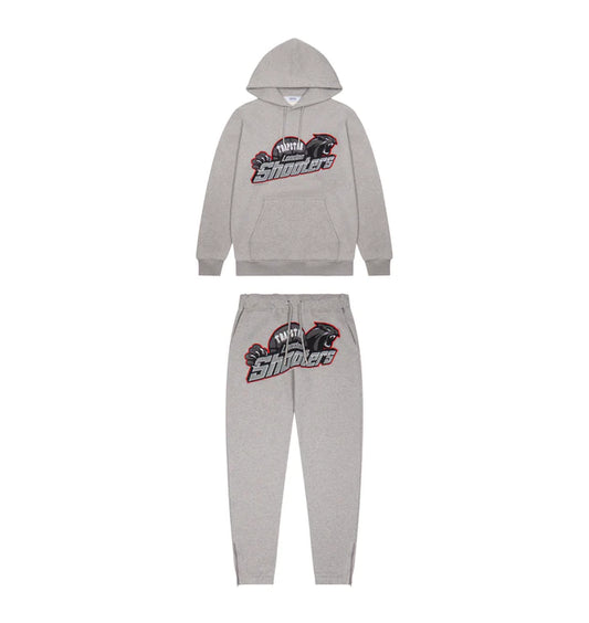 Trapstar Shooters Tracksuit - Grey/Red