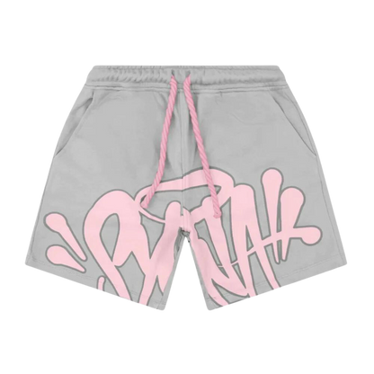 Syna T-shirt & Shorts Logo Set – Pink Powder