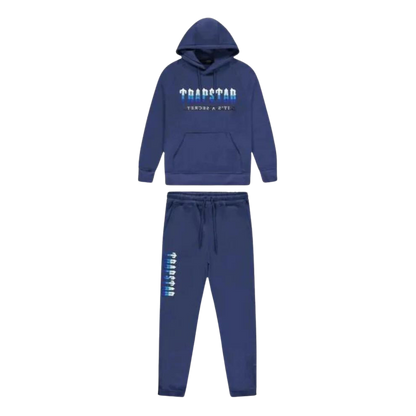 Trapstar Chenille Decoded 2.0 Hooded Tracksuit - Navy Ice Flavours