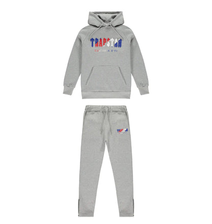 Trapstar Chenille Decoded Hooded Tracksuit - Grey Revolution Edition