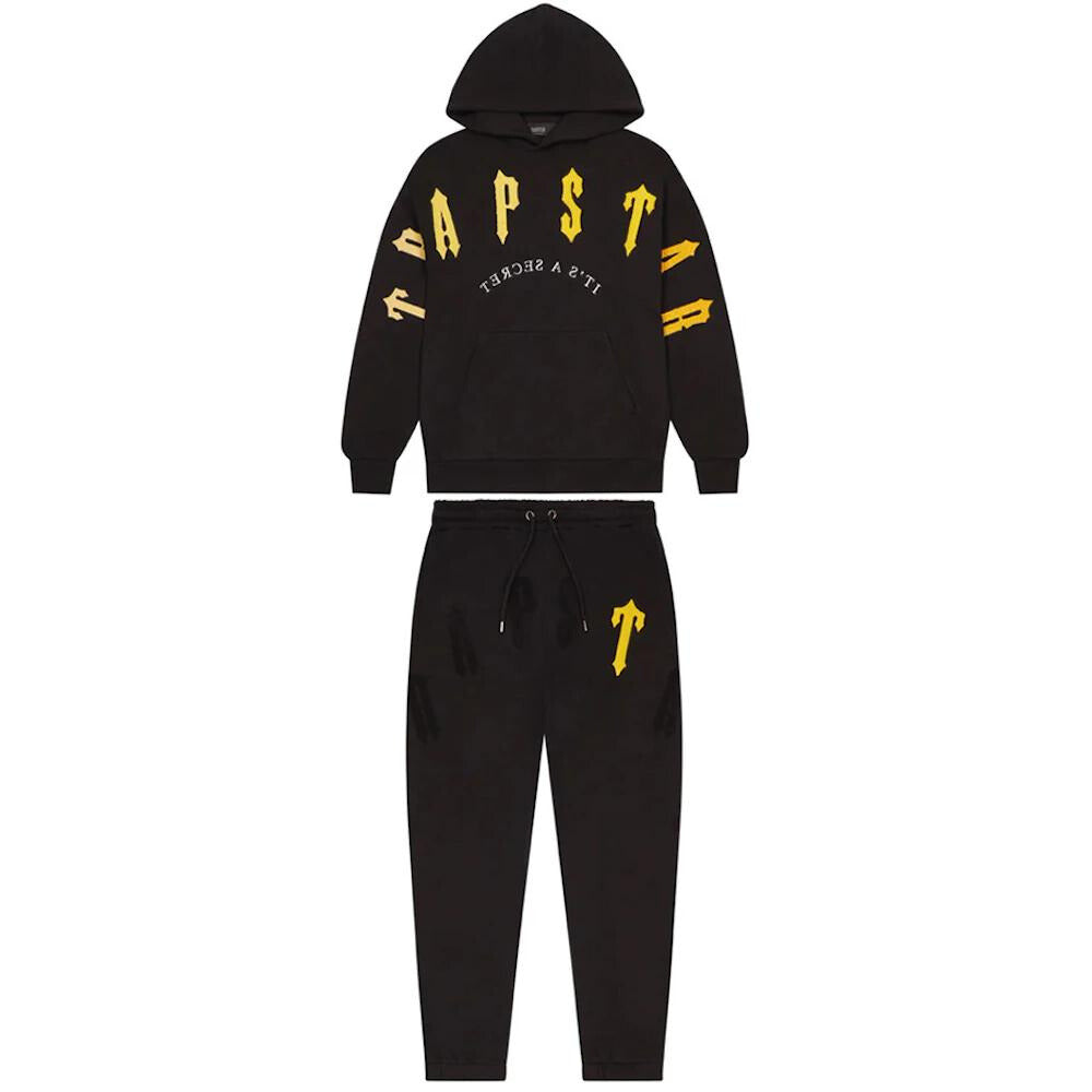 Trapstar Arch Chenille 2.0 Tracksuit - Black/Yellow