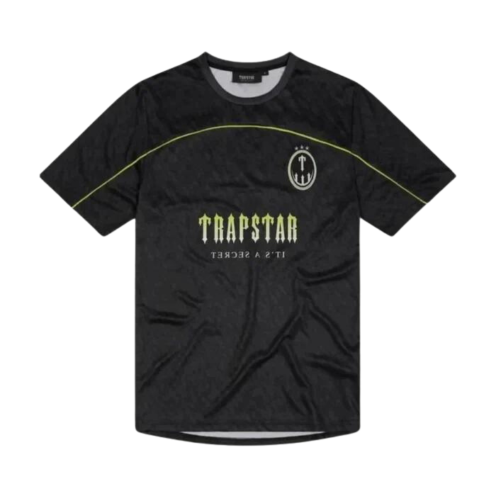 Trapstar T Football Jersey - Black/Lime