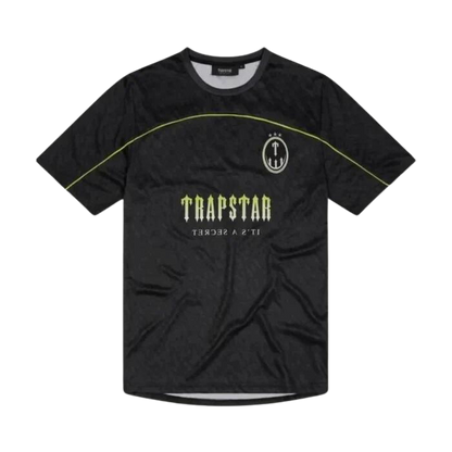 Trapstar T Football Jersey - Black/Lime