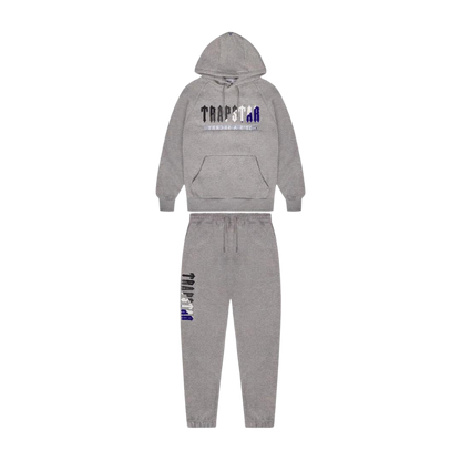 Trapstar Chenille Decoded 2.0 Hooded Tracksuit - Grey / Blue