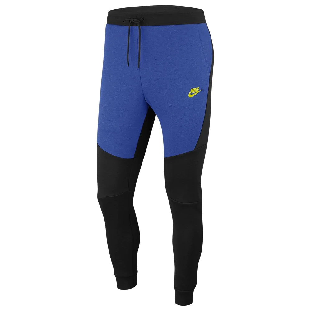 Nike Tech Fleece Joggers - Blue, Black & Yellow (Old Season)