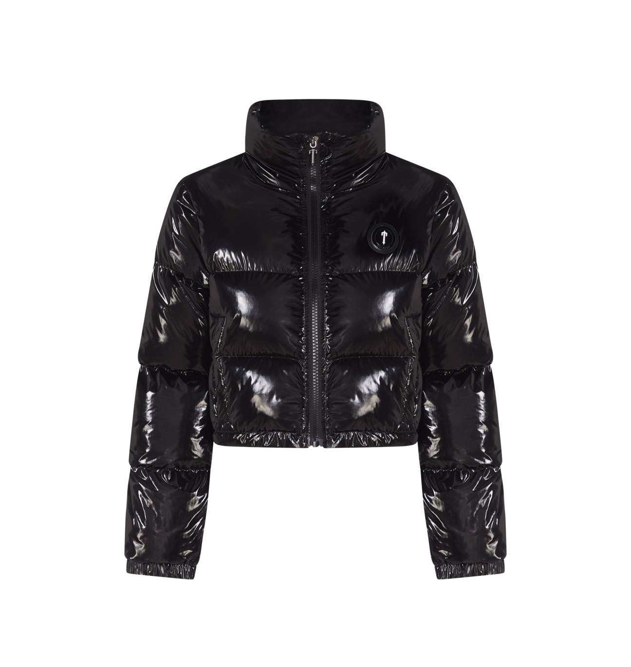 Trapstar Women's Irongate Hooded Jacket - Shiny Black