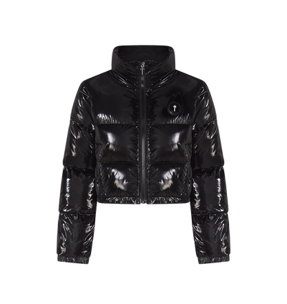 Trapstar Women's Irongate Hooded Jacket - Shiny Black