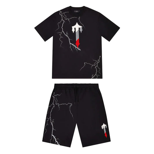 Trapstar Irongate Shorts Set - Black/Infrared