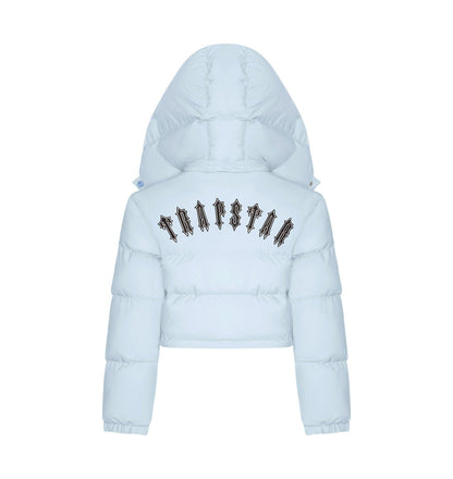 Trapstar Women's Irongate Hooded Jacket - Ice Blue