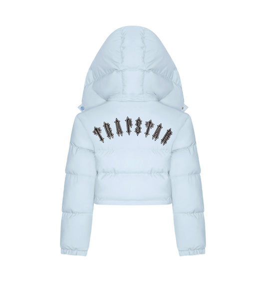 Trapstar Women's Irongate Hooded Jacket - Ice Blue