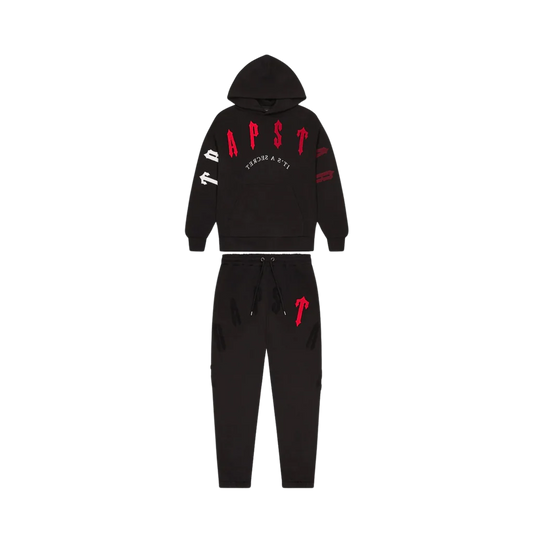 Trapstar Irongate Arch Chenille 2.0 Tracksuit - Black/Red