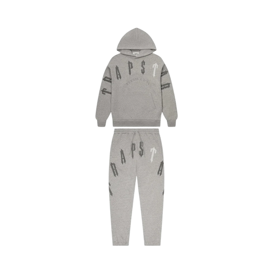 Trapstar Irongate Arch Chenille 2.0 Hooded Tracksuit - Grey