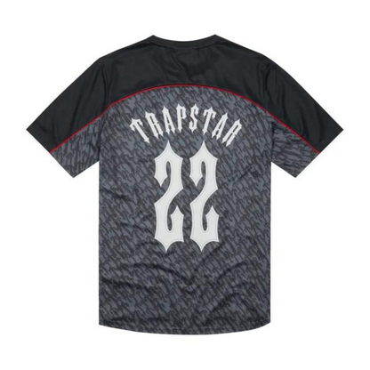 Trapstar T Monogram Football Jersey - Grey/Red