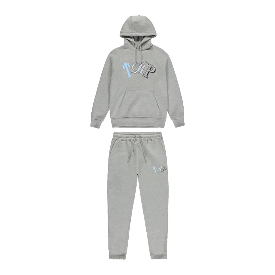 Trapstar TRP Hoodie Tracksuit - Grey/Blue