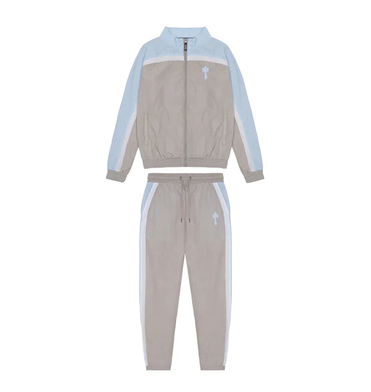 Trapstar Irongate T Shellsuit - Grey/Cashmere Blue/White