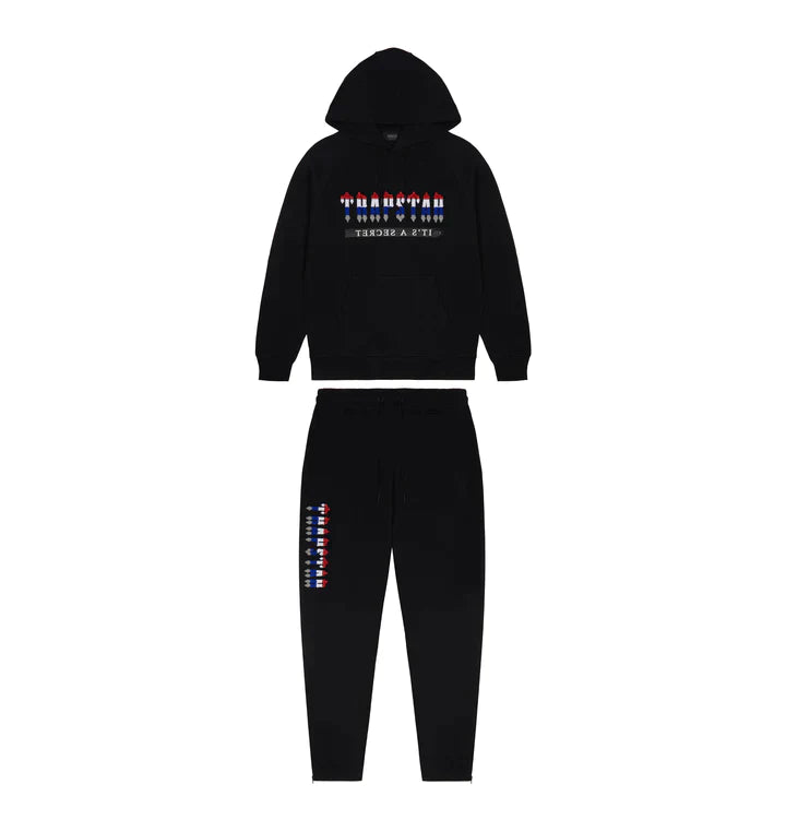 Trapstar Chenille Decoded 2.0 Hooded Tracksuit - Black Revoultion Edition