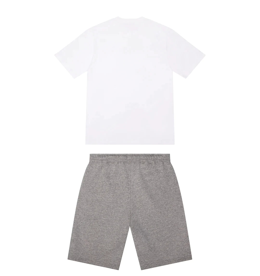 Trapstar Irongate Arch Chenille Short Set - Grey/Sea Blue