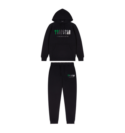 Trapstar Chenille Decoded Tracksuit - Black/Green