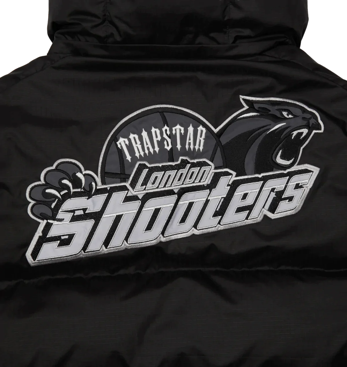 Trapstar Shooters Hooded Puffer - Black / Reflective