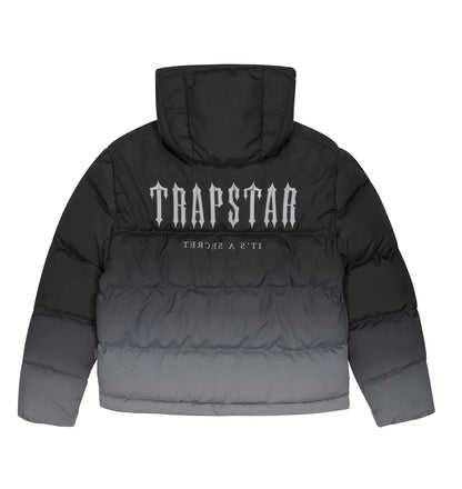 Trapstar Decoded Hooded Puffer Jacket 2.0 - Black Gradient