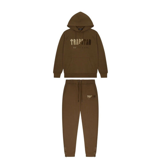 Trapstar Chenille Decoded Hooded Earth Edition Tracksuit / Brown