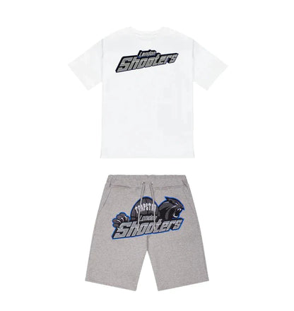 Trapstar Shooters Short Set - White/Grey